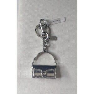 Coach Tabby Bag Charm In Silver, Brand New, NWT